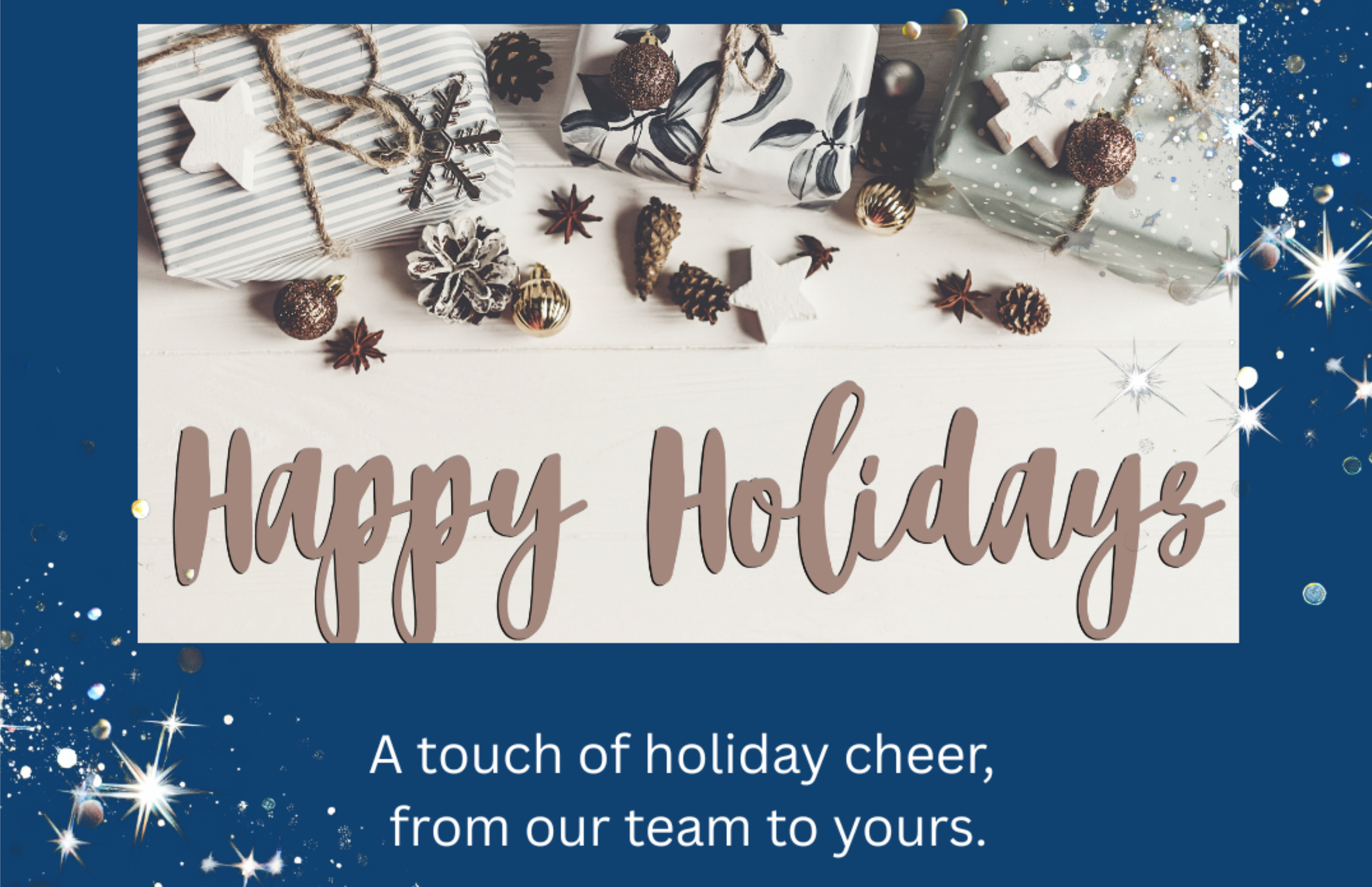 Happy Holidays message