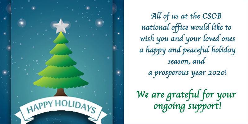 Happy Holidays from the CSCB!